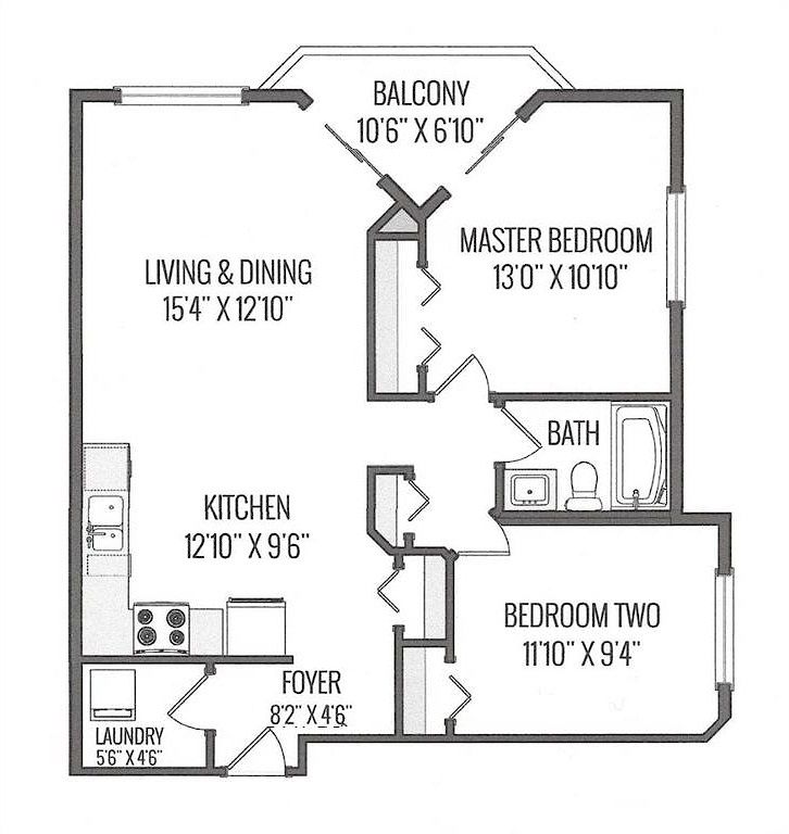Calgary 2 bedrooms Condo Unit for rent. Property photo: 109366-1
