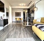 11th floor corner unit- 2 bed/2 bath, 2 Undrgrnd Parking Stalls,  Dog-Friendly