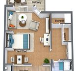 Bachelor, LARGE CORNER UNIT 500SF *PRIME BELTLINE LOCATION