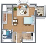 Bachelor, LARGE 500SF UNIT *PRIME BELTLINE LOCATION