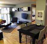 Modern furnished 2 bedroom downtown condo - utilities included