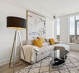 FULLY FURNISHED BEAUTIFUL VIEW IN A 1 BEDROOM PLUS DEN DOWNTOWN CALGARY