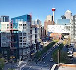 East Village studio with awesome downtown views & storage locker