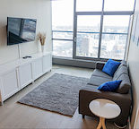 27th Floor Fully Furnished 1-Bedroom Keynote Two Condo — Beltline, Calgary