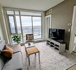 ALL utilities. Great balcony. So comfortable. Turnkey! — Victoria Park, Calgary