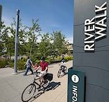 South Facing 1 Bed Condo - Park-side, East Village - Heated Parking