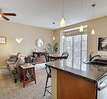2 bedrooms + 2full bath with a roof top patio overlooking downtown