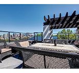 Penthouse condo only steps to Spectacular rooftop patio and garden