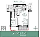 CASTELLO 1 BR -1.5 BTH -989 SF -PARKING INCLUDED