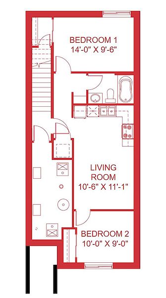 Calgary 2 bedrooms Basement for rent. Property photo: 490767-2