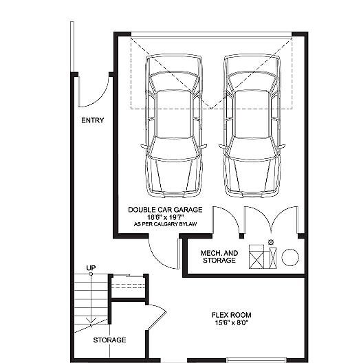 Calgary 3 bedrooms Townhouse for rent. Property photo: 494798-3