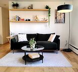 Bright Furnished 1BD Corner Unit | Beltline | Parking + WiFi Include