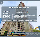NEW Management, NEW Elevators, NEWLY Renovated Units in a Central Location!