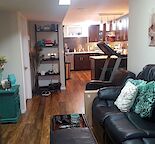 Lovely basement suite in quiet neighborhood with private patio.