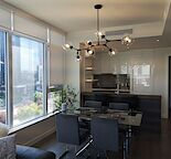 Modern & Functional Furnished Corner Unit 1 BR + Den | Parkside Waterfront