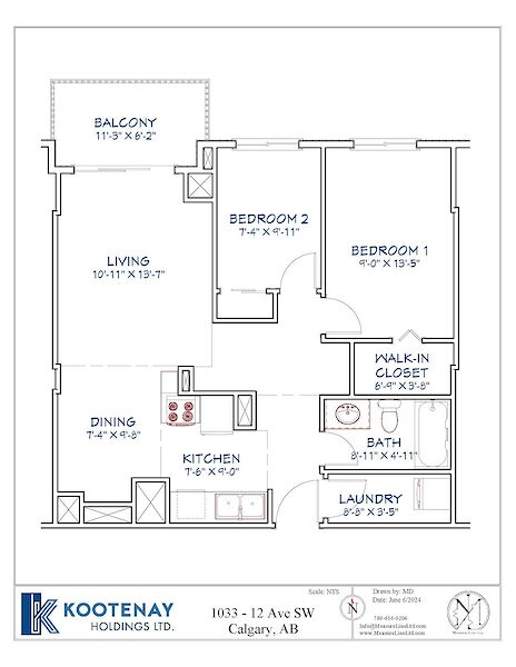 Calgary 2 bedrooms Apartment for rent. Property photo: 553790-3