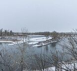 Main floor/top floor facing the Bow River.
