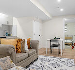 1350 cad Fully furnished 2 bedroom 1 bath.