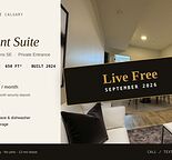 LIVE FOR FREE – Brand New 2024 Build, 2-Bed Basement Suite, Private Entry
