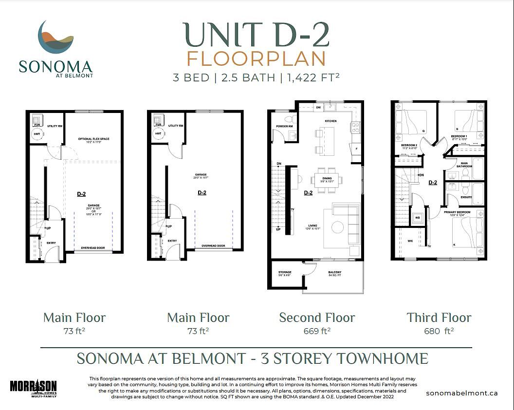 Calgary 3 bedrooms Townhouse for rent. Property photo: 573361-1
