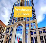 Penthouse - Top floor, executive suite on 35 floor at luxury Vogue