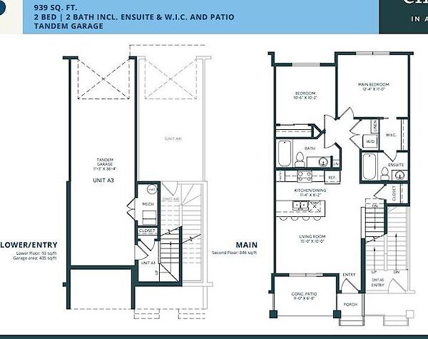 New Townhouse, 2-bed, 2-bath, in Aspen, Calgary