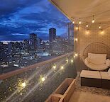 Furnished 1 Bed 2 FULL bath w/ Heated Underground. All utilities incl
