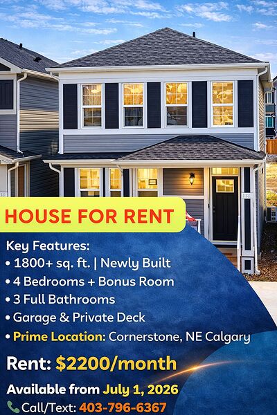 Calgary 4 + Den bedrooms Main Floor for rent. Property photo: 587261-2