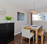3 level split on large pie lot. Rich hardwood flooring with granite counter-tops