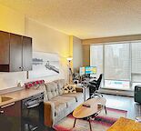 ALL INCLUDED: One bedroom condo with PARKING and downtown VIEW for rent