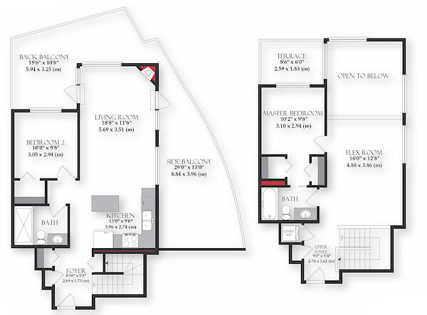 Calgary 2 + Den bedrooms Condo Unit for rent. Property photo: 621187-2