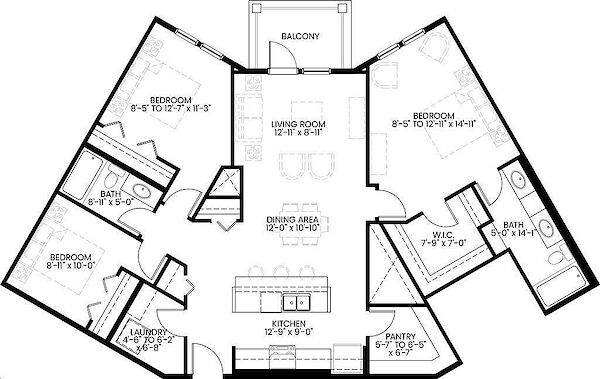 Calgary 3 bedrooms Condo Unit for rent. Property photo: 635858-3
