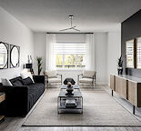 Modern 3-Bed plus Den Main Floor Duplex in Pine Creek with Air Con and Garage