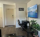 Prime location 1Bed+den Furnished condo