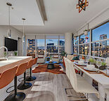 Corner Unit. 2 bedroom, 2 bathroom, gym, concierge, security, tandem (2) parking stall + storage unit. BEST floor plan i