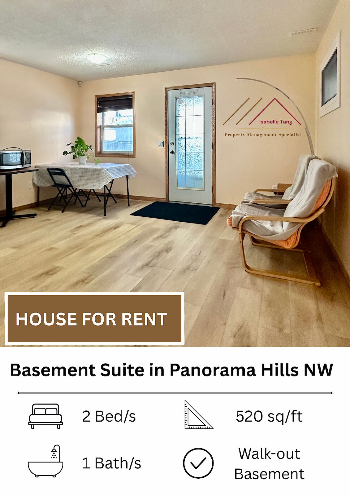 Calgary 2 bedrooms Basement for rent. Property photo: 694835-1