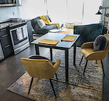 Cozy 1 bedroom apartment with view overlooking the Bow River.