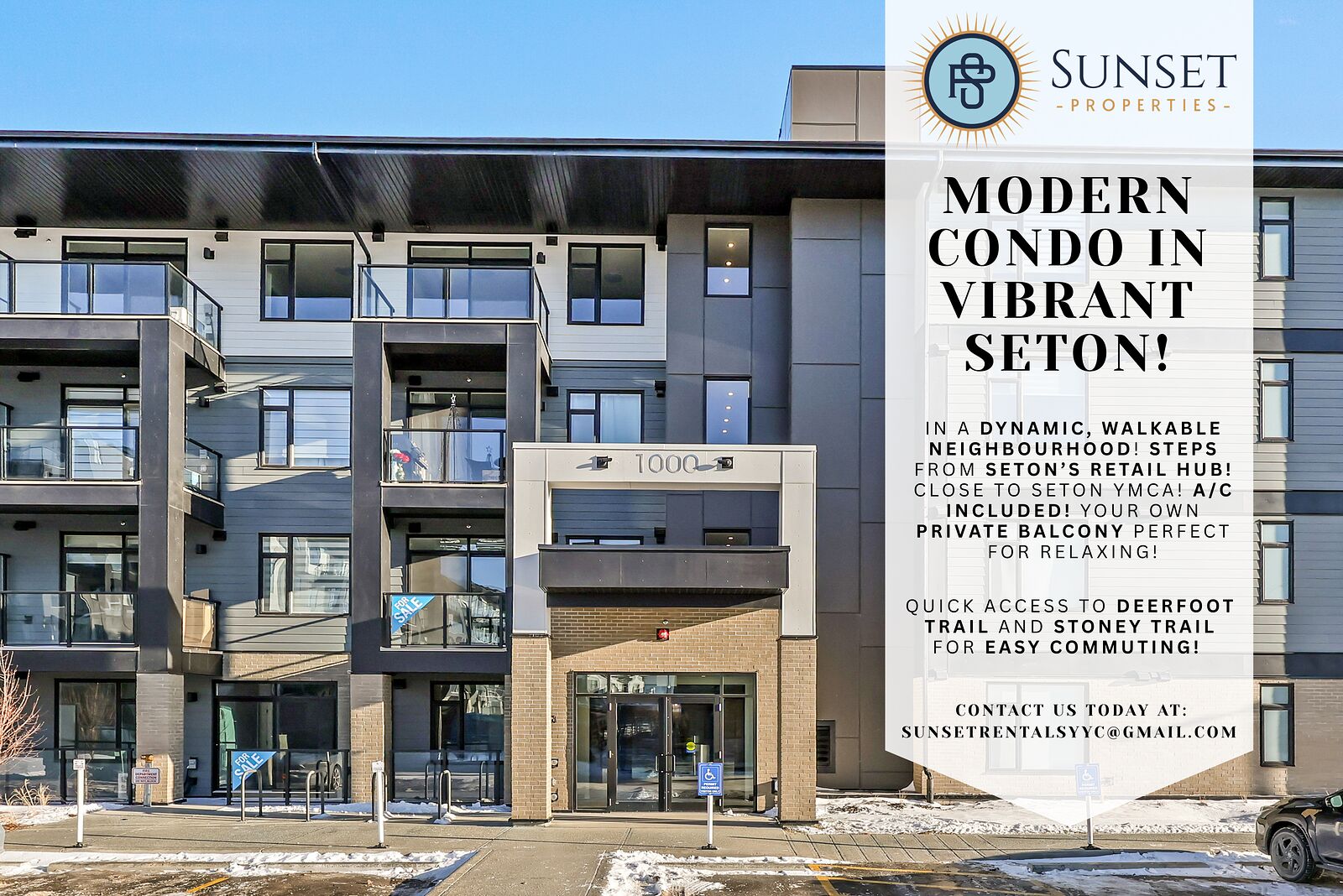 Seton Modern Calgary Condo Unit For Rent | Seton | Modern 1-Bedroom Condo in Vibrant ...