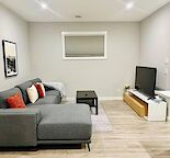 A Modern Cozy Furnished 1 Bedroom Legal Basement Suite