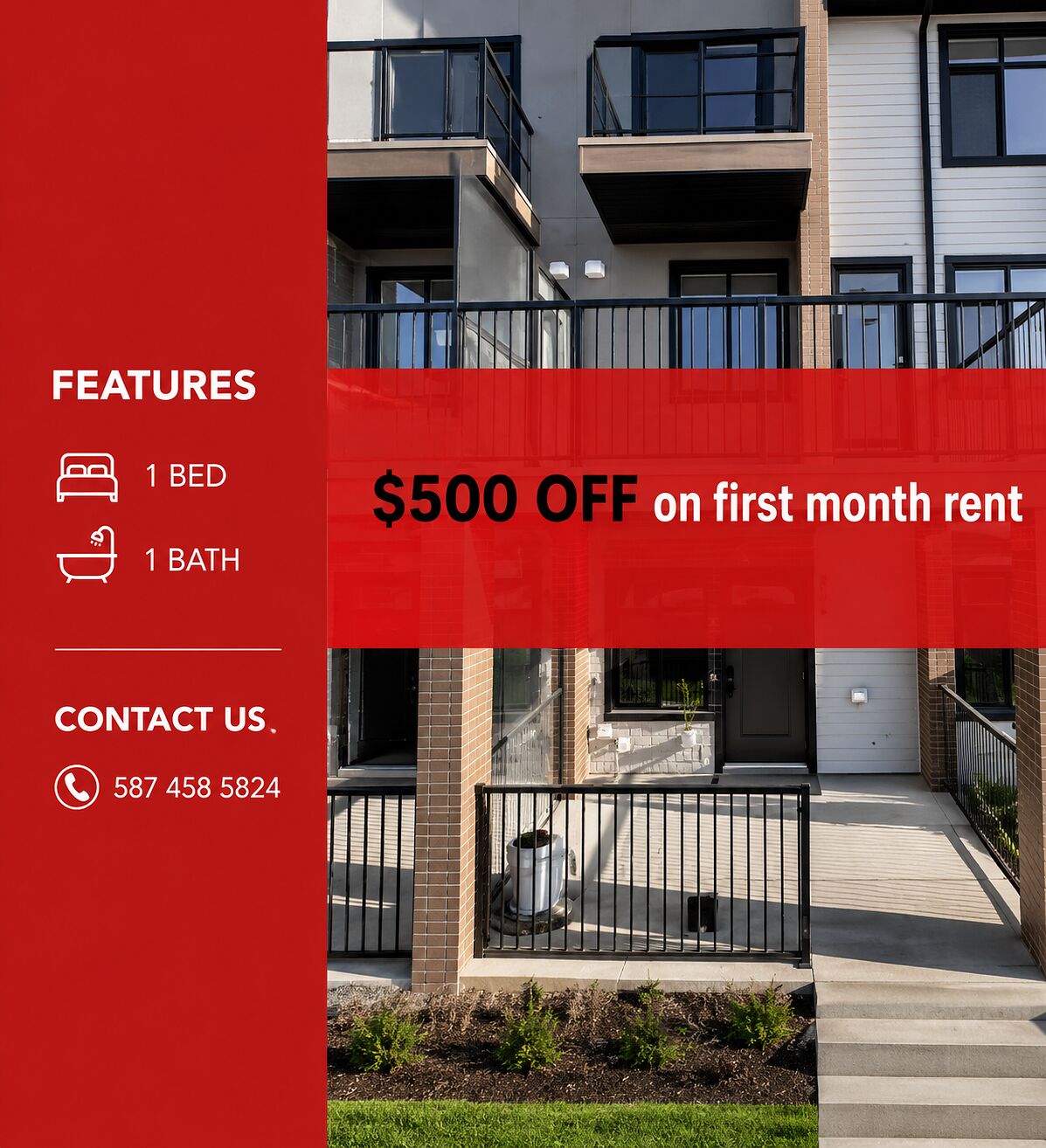 Calgary 1 bedroom Condo Unit for rent. Property photo: 709261-1