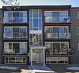 Top floor 2 bedroom condo unit in the Beltline