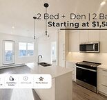 2 BED+DEN, 2 BATH | FROM $1,580 | $800 DEPOSIT | PET FEE WAIVED