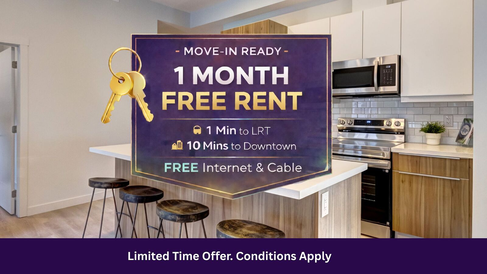 Calgary 2 + Den bedrooms Condo Unit for rent. Property photo: 726487-1