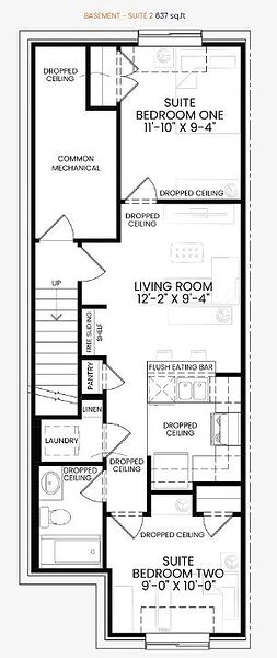 Calgary 2 bedrooms Basement for rent. Property photo: 733668-2