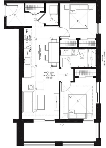 Calgary 2 bedrooms Condo Unit for rent. Property photo: 744791-2