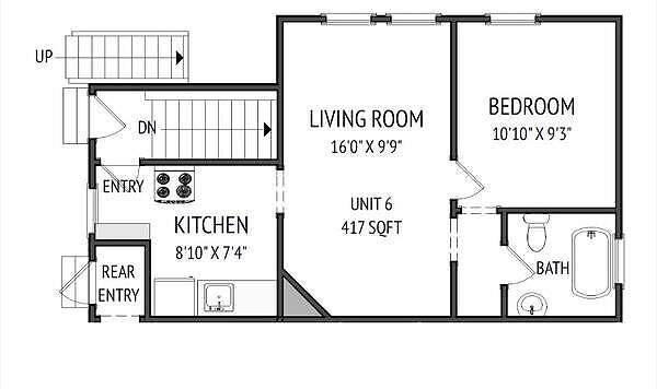 Calgary 1 bedroom Condo Unit for rent. Property photo: 747617-2