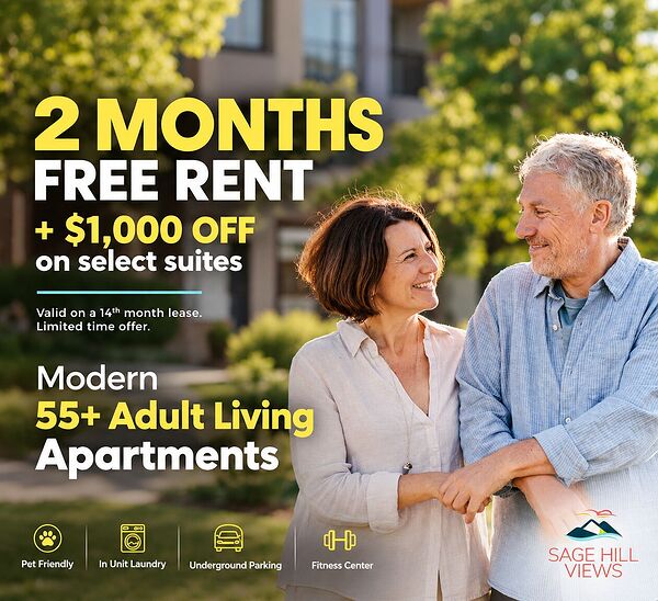 Sage Hill Views: 55+ Active Adult Rental Apartment Community in Northwest Calgary
