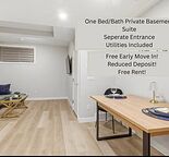 Cozy Unfurnished 1 Bedroom 1 Bath Private Entrance Basement Suite in Killarney