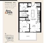 Cozy 1 bedroom + den, 1 bathroom condo