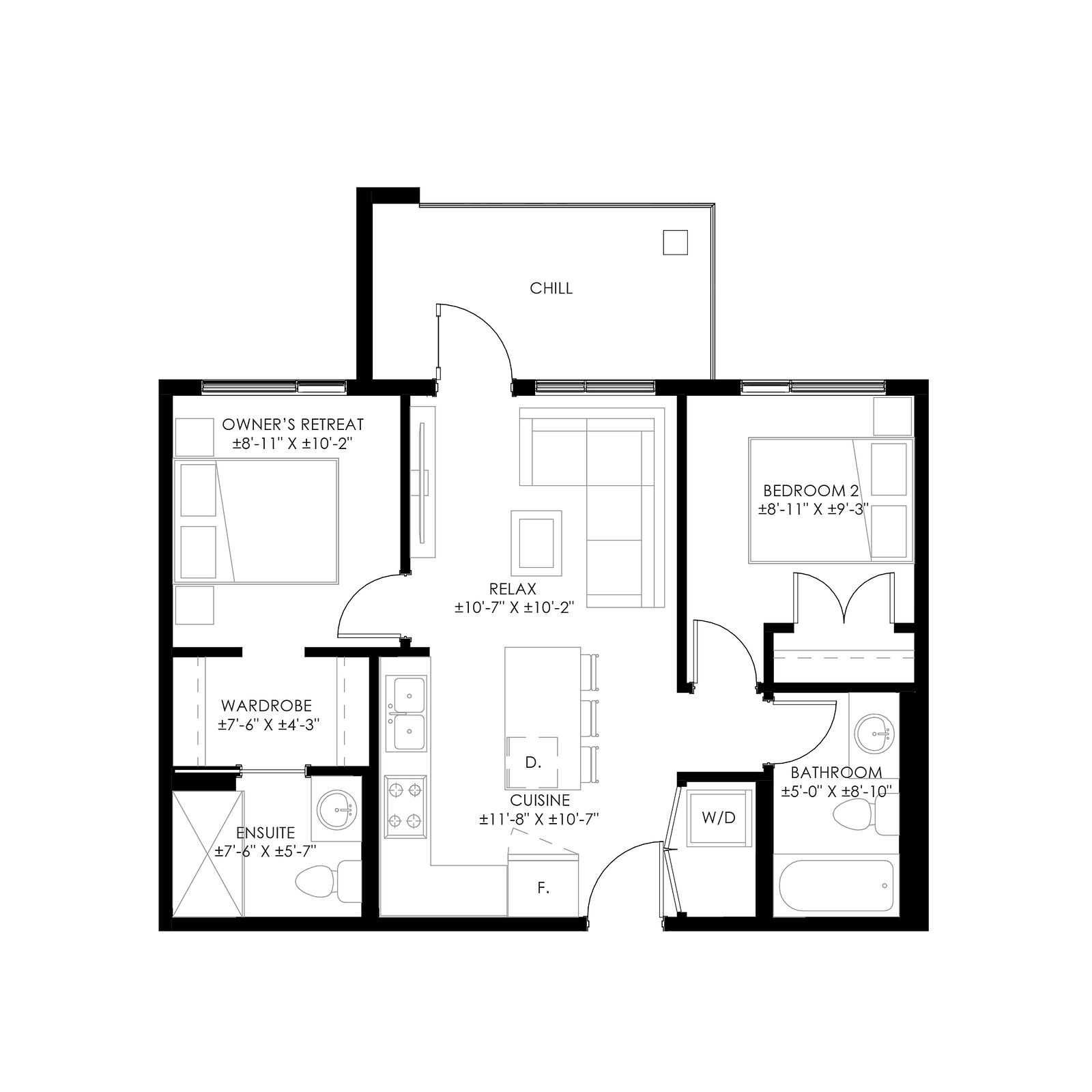 Calgary 2 bedrooms Condo Unit for rent. Property photo: 754750-1